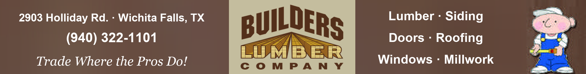 Builders Lumber advertisement — visit website