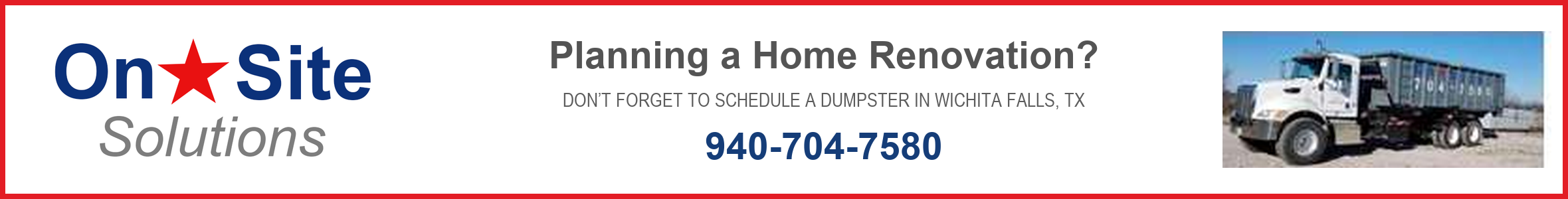 On Site Solutions advertisement — visit website